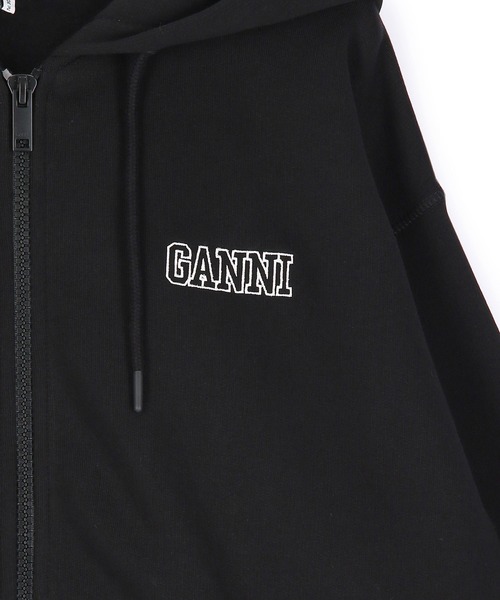 トップス GANNI OVERSIZED ZIP HOODIE adam et rope GANNI OVERSIZED ZIP HOODIE adam et rope