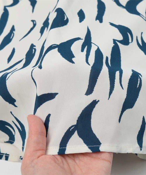 miette（ミエット）の「プリントハイネックシャツ（シャツ/ブラウス・レディース・オフホワイト/ブラック/グリーン系その他/ピンク・FREE）」の11枚目の写真