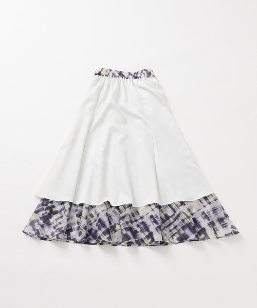Noble(ノーブル)の「チェックプリントギャザースカート(スカート・レディース・ネイビー/ブラック・FREE)」の22枚目の写真