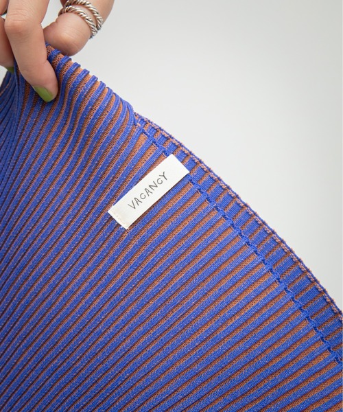 VACANCY（ヴァカンシー）の「配色リブニットバッグ（ハンドバッグ・レディース・ブラック/ブルー/グリーン/ダークブルー/イエロー/ホワイト・FREE）」の20枚目の写真