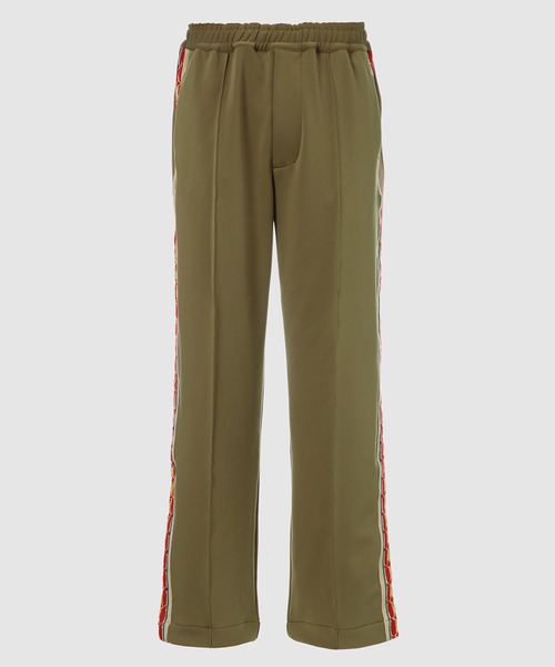 SASQUATCHfabrix.（サスクワァッチファブリックス）の「LACE TAPE TRACK PANTS（その他パンツ・メンズ・ネイビー/ベージュ系その他/カーキ・M/L/XL）」の2枚目の写真