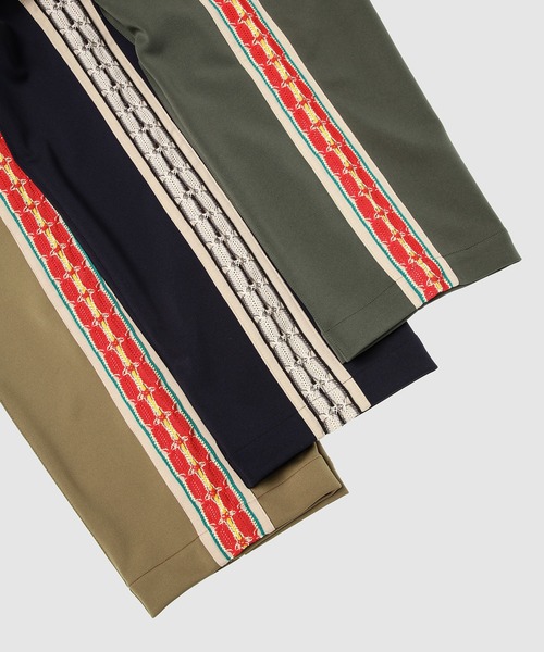 SASQUATCHfabrix.（サスクワァッチファブリックス）の「LACE TAPE TRACK PANTS（その他パンツ・メンズ・ネイビー/ベージュ系その他/カーキ・M/L/XL）」の12枚目の写真
