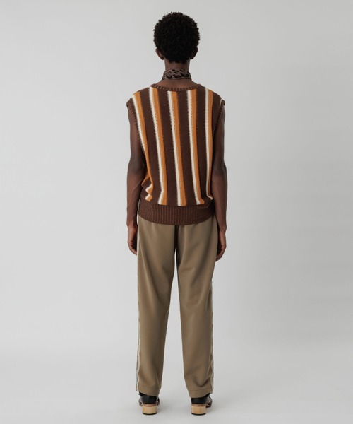 SASQUATCHfabrix.（サスクワァッチファブリックス）の「LACE TAPE TRACK PANTS（その他パンツ・メンズ・ネイビー/ベージュ系その他/カーキ・M/L/XL）」の6枚目の写真