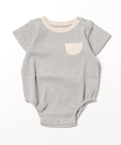 Aenak （アエナック）の「【Aenak / アエナック】男児ボディスーツ（ロンパース・キッズ・チャコール/ブルーグレー/ブラウン系その他/ライトベージュ・70/80/90）」の7枚目の写真