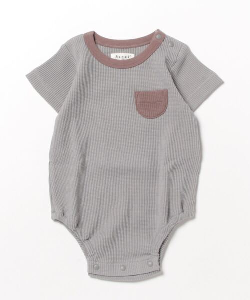 Aenak （アエナック）の「【Aenak / アエナック】男児ボディスーツ（ロンパース・キッズ・チャコール/ブルーグレー/ブラウン系その他/ライトベージュ・70/80/90）」の6枚目の写真