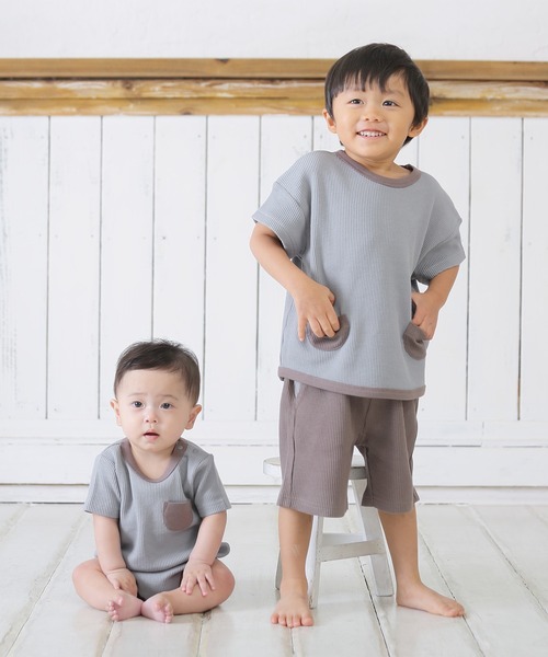 Aenak （アエナック）の「【Aenak / アエナック】男児ボディスーツ（ロンパース・キッズ・チャコール/ブルーグレー/ブラウン系その他/ライトベージュ・70/80/90）」の12枚目の写真