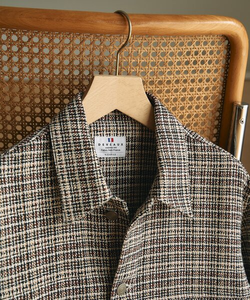 【試着のみ】DEVEAUX×EDIFICEチェックトラッカージャケット M 試着のみ】DEVEAUX×EDIFICEチェックトラッカージャケット M