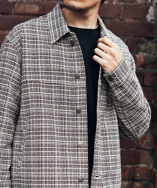 【ÉDIFICE】トリコロールチェック ジャケット EDIFICE（エディフィス）の「【DEVEAUX / デヴォー】バスケット