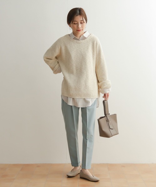 URBAN RESEARCH DOORS（アーバンリサーチドアーズ）の「ストレッチテーパードイージーパンツ（その他パンツ・レディース・ライトベージュ/ライトブルー/ブラック・X-SMALL/SMALL/MEDIUM）」の5枚目の写真