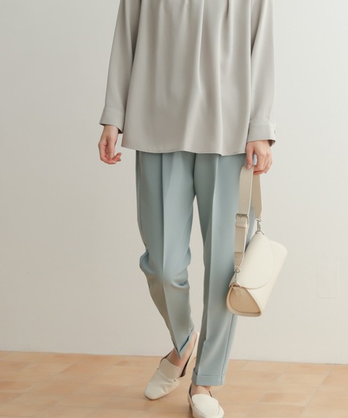 URBAN RESEARCH DOORS（アーバンリサーチドアーズ）の「ストレッチテーパードイージーパンツ（その他パンツ・レディース・ライトベージュ/ライトブルー/ブラック・X-SMALL/SMALL/MEDIUM）」の7枚目の写真