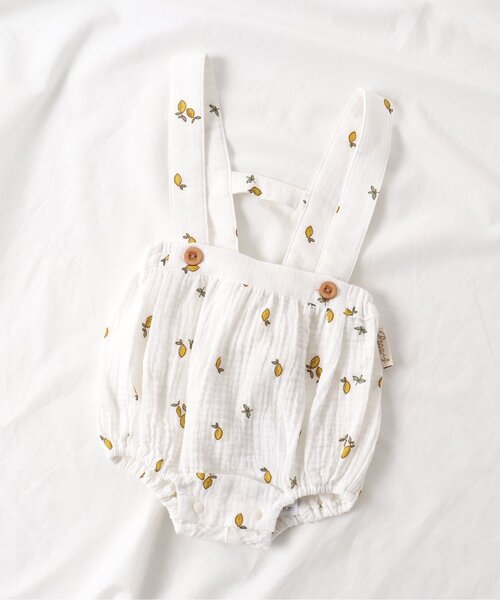 apres les cours(アプレレクール)の「3柄サスペンダー付きブルマ(その他ベビーウェア・キッズ・グレー/アイボリー/ベージュ・80)」の2枚目の写真