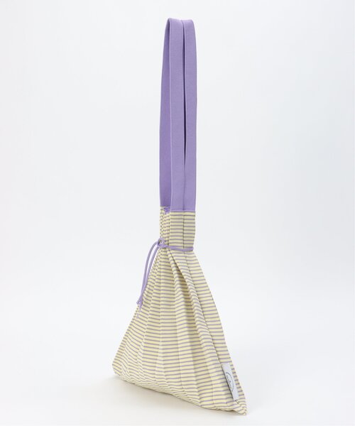 VENCEEXCHANGE（ヴァンスエクスチェンジ）の「配色プリーツボーダートート（トートバッグ・レディース・イエロー/グリーン/ピンク/ブルー・FREE）」の13枚目の写真