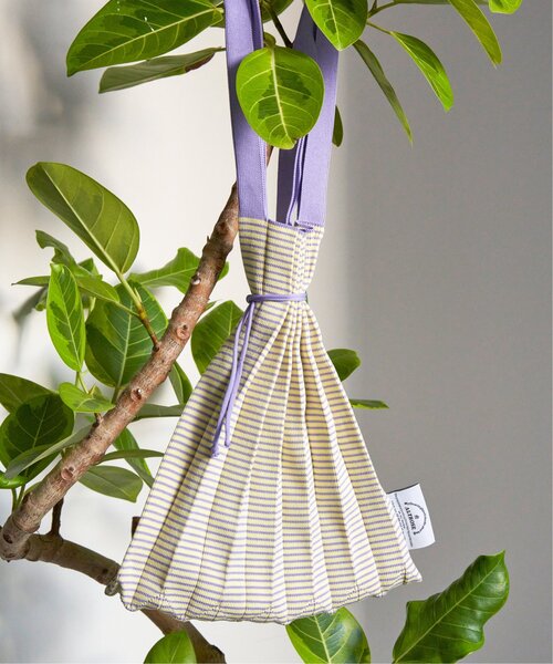 VENCEEXCHANGE（ヴァンスエクスチェンジ）の「配色プリーツボーダートート（トートバッグ・レディース・イエロー/グリーン/ピンク/ブルー・FREE）」の11枚目の写真