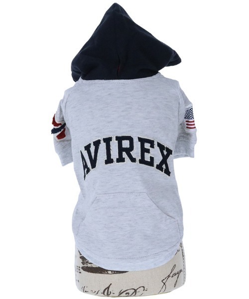 AVIREXアヴィレックス パーカー フーディM 刺繍アーチロゴ グレー SALE セール AVIREX アヴィレックス アーチロゴ スウェット