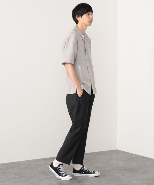 BEAMS HEART（ビームスハート）の「BEAMS HEART / ポリツイル オープンカラー シャツ（シャツ/ブラウス・メンズ・オリーブ/グレイッシュベージュ・SMALL/MEDIUM/LARGE）」の15枚目の写真