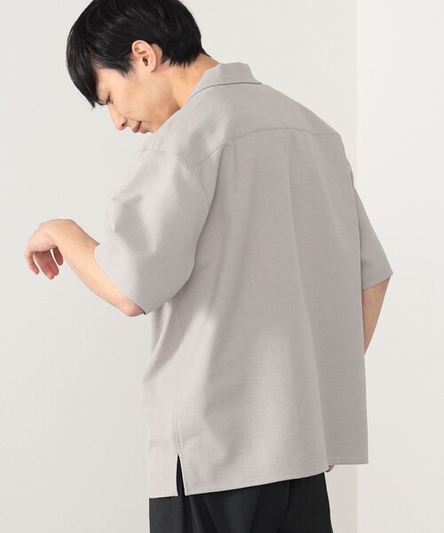 BEAMS HEART（ビームスハート）の「BEAMS HEART / ポリツイル オープンカラー シャツ（シャツ/ブラウス・メンズ・オリーブ/グレイッシュベージュ・SMALL/MEDIUM/LARGE）」の9枚目の写真