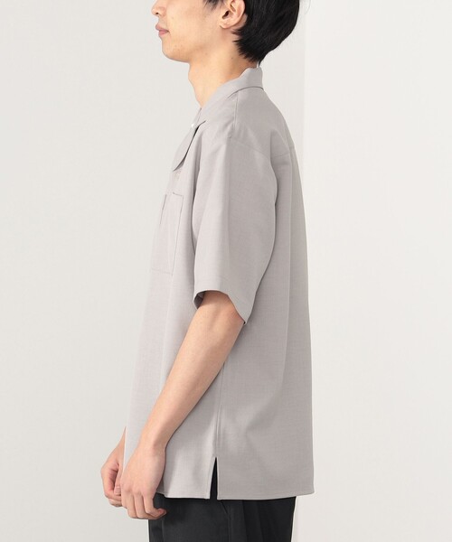 BEAMS HEART（ビームスハート）の「BEAMS HEART / ポリツイル オープンカラー シャツ（シャツ/ブラウス・メンズ・オリーブ/グレイッシュベージュ・SMALL/MEDIUM/LARGE）」の12枚目の写真