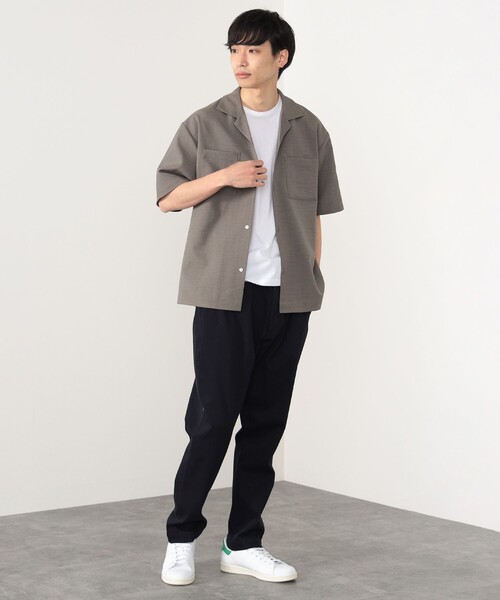 BEAMS HEART（ビームスハート）の「BEAMS HEART / ポリツイル オープンカラー シャツ（シャツ/ブラウス・メンズ・オリーブ/グレイッシュベージュ・SMALL/MEDIUM/LARGE）」の21枚目の写真