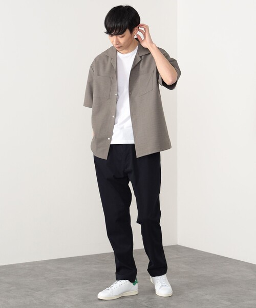 BEAMS HEART（ビームスハート）の「BEAMS HEART / ポリツイル オープンカラー シャツ（シャツ/ブラウス・メンズ・オリーブ/グレイッシュベージュ・SMALL/MEDIUM/LARGE）」の22枚目の写真