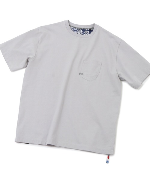 MEN'S BIGI（メンズビギ）の「【DENHAM/デンハム】ヒップポケットデザインハーフスリーブTシャツ（Tシャツ/カットソー・メンズ・ネイビー/ホワイト/ライトグレー・02/03）」の2枚目の写真