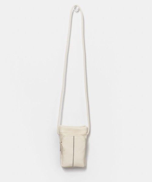 RODE SKO（ロデスコ）の「ミニセンターラインショルダーバッグ（ショルダーバッグ・レディース・ベージュ/ブラック/オフホワイト・ONE）」の15枚目の写真