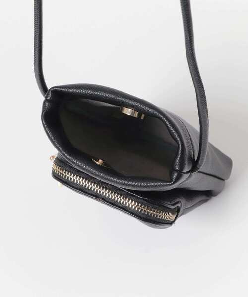 RODE SKO（ロデスコ）の「ミニセンターラインショルダーバッグ（ショルダーバッグ・レディース・ベージュ/ブラック/オフホワイト・ONE）」の20枚目の写真