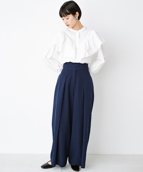 haco!(ハコ)の「頑張りすぎないでねって伝えたい すっきりウエストベルトパンツ(その他パンツ・レディース・ネイビー/ライトカーキ・X-LARGE/SMALL/MEDIUM/LARGE)」の9枚目の写真