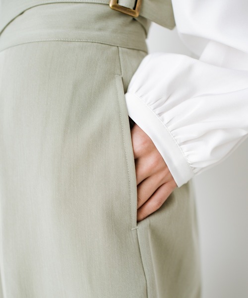 haco!(ハコ)の「頑張りすぎないでねって伝えたい すっきりウエストベルトパンツ(その他パンツ・レディース・ネイビー/ライトカーキ・X-LARGE/SMALL/MEDIUM/LARGE)」の14枚目の写真