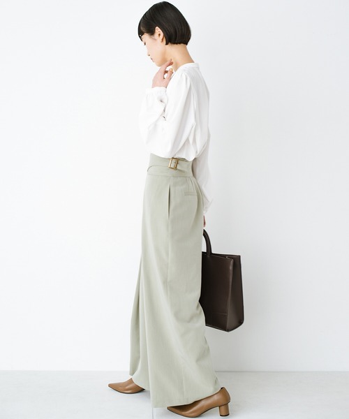 haco!(ハコ)の「頑張りすぎないでねって伝えたい すっきりウエストベルトパンツ(その他パンツ・レディース・ネイビー/ライトカーキ・X-LARGE/SMALL/MEDIUM/LARGE)」の16枚目の写真