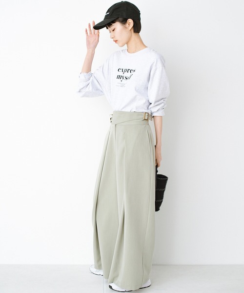 haco!(ハコ)の「頑張りすぎないでねって伝えたい すっきりウエストベルトパンツ(その他パンツ・レディース・ネイビー/ライトカーキ・X-LARGE/SMALL/MEDIUM/LARGE)」の8枚目の写真