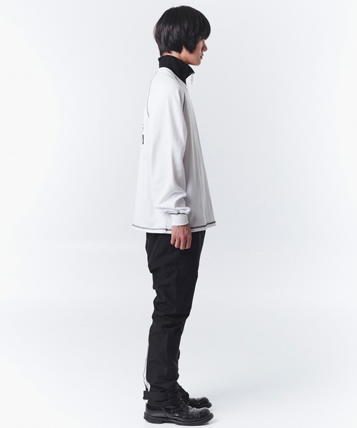 OY（オーワイ）の「『OY/オーワイ』TYPOGRAPHIC LOGO ZIPPER POLA LONG SLEEVE/ロゴジップポラロングスリーブ（Tシャツ/カットソー・メンズ・グレー/ブラック/ホワイト・FREE）」の15枚目の写真