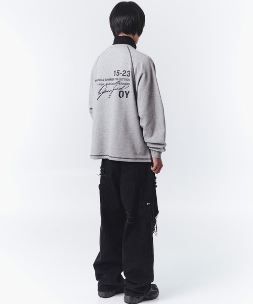 OY（オーワイ）の「『OY/オーワイ』TYPOGRAPHIC LOGO ZIPPER POLA LONG SLEEVE/ロゴジップポラロングスリーブ（Tシャツ/カットソー・メンズ・グレー/ブラック/ホワイト・FREE）」の20枚目の写真