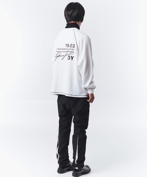 OY（オーワイ）の「『OY/オーワイ』TYPOGRAPHIC LOGO ZIPPER POLA LONG SLEEVE/ロゴジップポラロングスリーブ（Tシャツ/カットソー・メンズ・グレー/ブラック/ホワイト・FREE）」の18枚目の写真