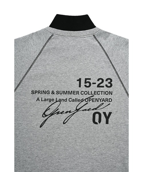 OY（オーワイ）の「『OY/オーワイ』TYPOGRAPHIC LOGO ZIPPER POLA LONG SLEEVE/ロゴジップポラロングスリーブ（Tシャツ/カットソー・メンズ・グレー/ブラック/ホワイト・FREE）」の14枚目の写真