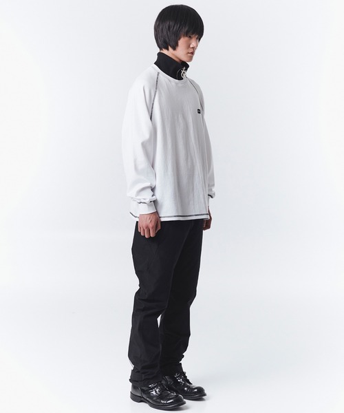 OY（オーワイ）の「『OY/オーワイ』TYPOGRAPHIC LOGO ZIPPER POLA LONG SLEEVE/ロゴジップポラロングスリーブ（Tシャツ/カットソー・メンズ・グレー/ブラック/ホワイト・FREE）」の10枚目の写真