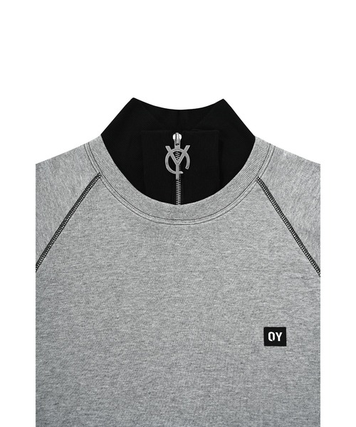 OY（オーワイ）の「『OY/オーワイ』TYPOGRAPHIC LOGO ZIPPER POLA LONG SLEEVE/ロゴジップポラロングスリーブ（Tシャツ/カットソー・メンズ・グレー/ブラック/ホワイト・FREE）」の9枚目の写真