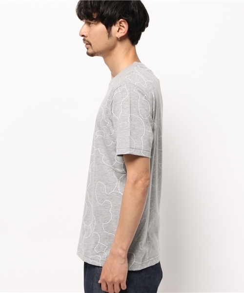 CIAOPANIC（チャオパニック）の「【Ciaopanic】　linedrawingcamobT-SH（Tシャツ/カットソー・メンズ・ホワイト/グレー/ブラック/ネイビー・MEDIUM/LARGE）」の9枚目の写真