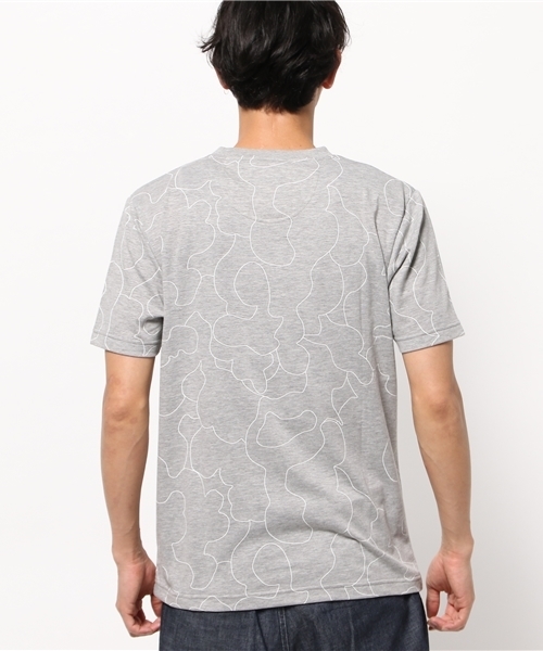 CIAOPANIC（チャオパニック）の「【Ciaopanic】　linedrawingcamobT-SH（Tシャツ/カットソー・メンズ・ホワイト/グレー/ブラック/ネイビー・MEDIUM/LARGE）」の10枚目の写真