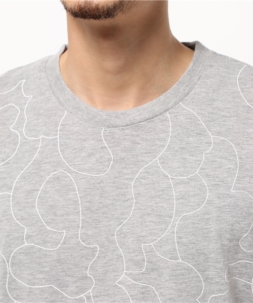 CIAOPANIC（チャオパニック）の「【Ciaopanic】　linedrawingcamobT-SH（Tシャツ/カットソー・メンズ・ホワイト/グレー/ブラック/ネイビー・MEDIUM/LARGE）」の11枚目の写真