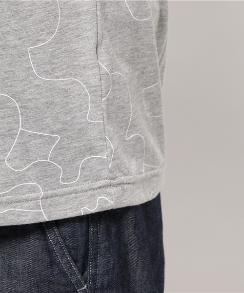 CIAOPANIC（チャオパニック）の「【Ciaopanic】　linedrawingcamobT-SH（Tシャツ/カットソー・メンズ・ホワイト/グレー/ブラック/ネイビー・MEDIUM/LARGE）」の6枚目の写真