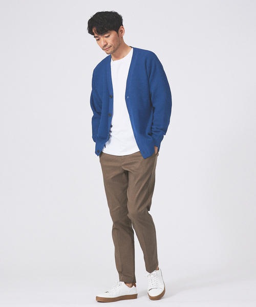 ABAHOUSE GRAY（アバハウスグレイ）の「【アンサンブル対応】メッシュ ニット カーディガン（カーディガン/ボレロ・メンズ・ブラック/グレイッシュベージュ/エメラルド/ブルー・46/48）」の18枚目の写真