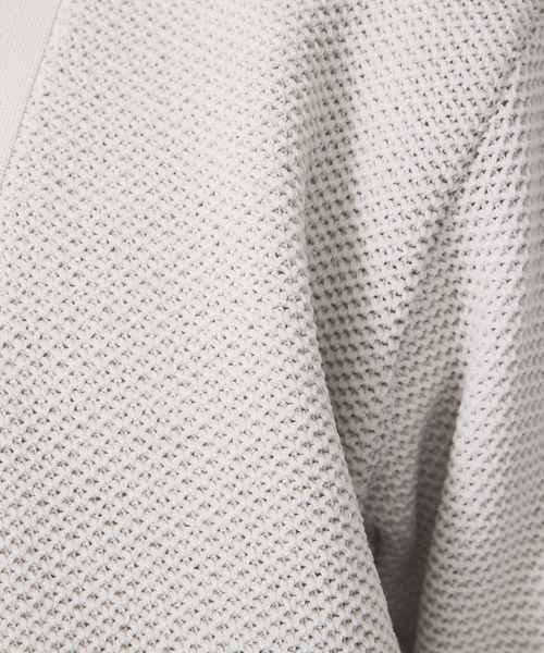 ABAHOUSE GRAY（アバハウスグレイ）の「【アンサンブル対応】メッシュ ニット カーディガン（カーディガン/ボレロ・メンズ・ブラック/グレイッシュベージュ/エメラルド/ブルー・46/48）」の22枚目の写真