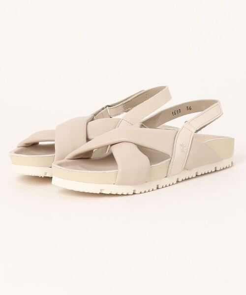 inter-chaussures(インターショシュール)の「【Art】フットベットパフストラップサンダル(E32203)(サンダル・レディース・ライトベージュ/ライトブルー/ブラック・36/37/38/39)」の7枚目の写真
