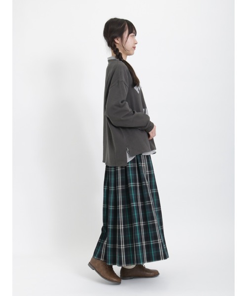 Samansa Mos2(サマンサ モスモス)の「スラブベア天竺ロゴアソートプリントカットソー(Tシャツ/カットソー・レディース・サックスブルー/ダークブラウン/チャコール/オフホワイト・フリ-)」の17枚目の写真