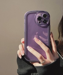 【urge select】シンプル クリア フレーム ストラップホール付き iPhone/アイフォンケース