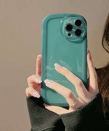 【urge select】シンプル クリア フレーム ストラップホール付き iPhone/アイフォンケース