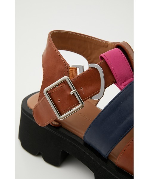 RODEO CROWNS WIDE BOWL（ロデオクラウンズワイドボウル）の「BICOLOR グルカサンダル（サンダル・レディース・イエロー系その他/ブラック・LARGE/MEDIUM）」の15枚目の写真