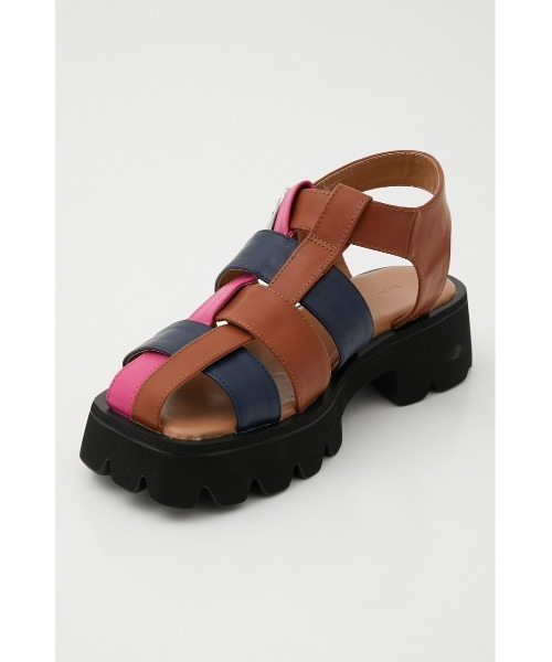 RODEO CROWNS WIDE BOWL（ロデオクラウンズワイドボウル）の「BICOLOR グルカサンダル（サンダル・レディース・イエロー系その他/ブラック・LARGE/MEDIUM）」の6枚目の写真