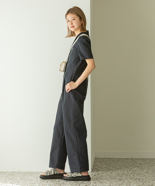 U by SPICK&SPAN（ユーバイスピックアンドスパン）の「パフスリーブオールインワン（つなぎ/オールインワン・レディース・ホワイト系その他/ネイビー・FREE）」の20枚目の写真