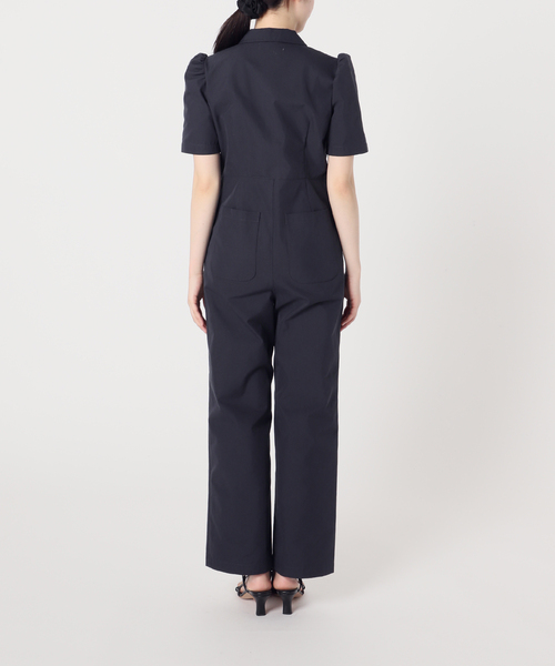 U by SPICK&SPAN（ユーバイスピックアンドスパン）の「パフスリーブオールインワン（つなぎ/オールインワン・レディース・ホワイト系その他/ネイビー・FREE）」の5枚目の写真